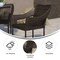 Flash Furniture Espresso PE Rattan Wicker Patio Dining Chair, 2PK 2-TT-TT02-ESP-GG - alternate 2